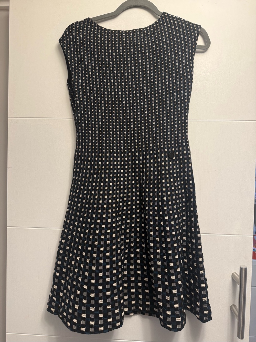 Louis Vuitton Women’s 2014 Multicolored Silk Mini Flared Short Dress Size Small